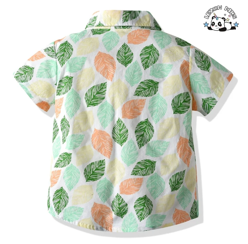 LEZONKIDS - Customizable Hot Selling Summer Boutique Clothing Set Short Sleeve Kids Casual Boys Clothing Sets